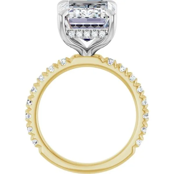 Claw-Prong Hidden Halo-Style Engagement Ring Image 2 Jimmy Smith Jewelers Decatur, AL