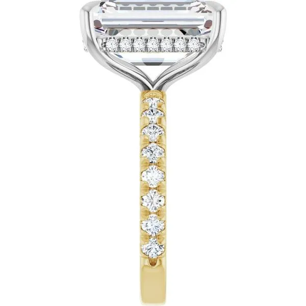 Claw-Prong Hidden Halo-Style Engagement Ring Image 4 Clater Jewelers Louisville, KY