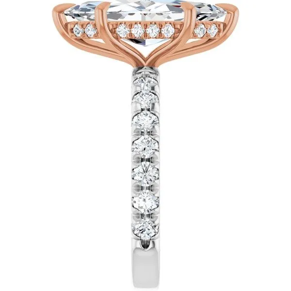 Claw-Prong Hidden Halo-Style Engagement Ring Image 4 Clater Jewelers Louisville, KY