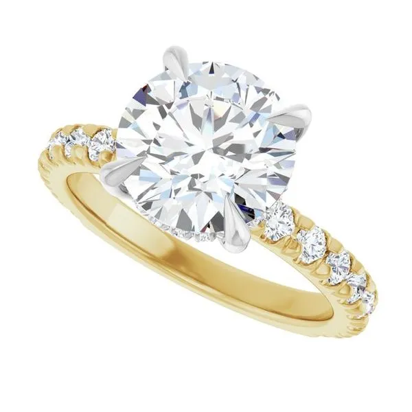 Claw-Prong Hidden Halo-Style Engagement Ring Image 5 Paul James Jewelers Angels Camp, CA