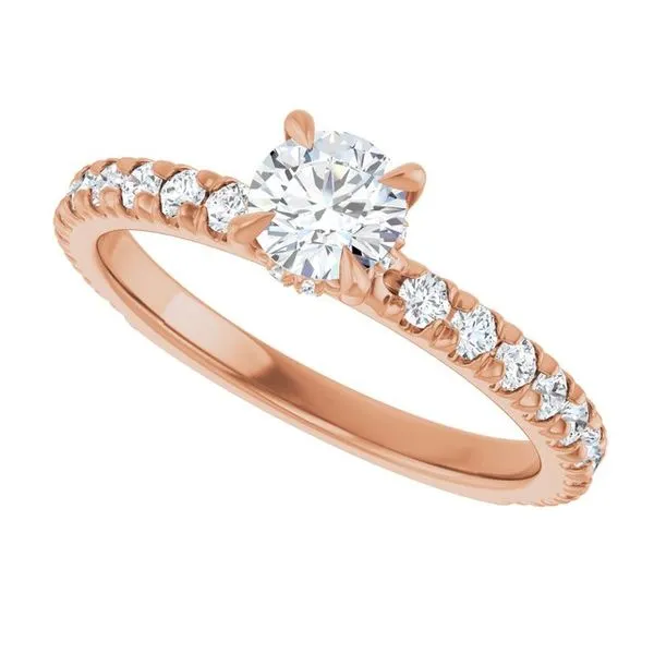 Claw-Prong Hidden Halo-Style Engagement Ring Image 5 Futer Bros Jewelers York, PA