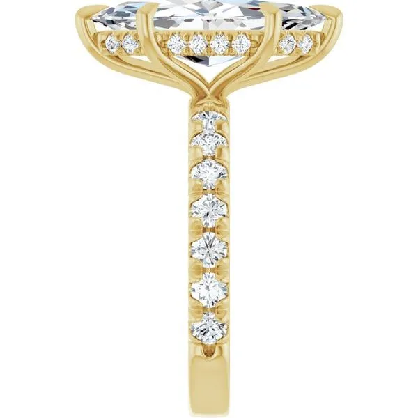 Claw-Prong Hidden Halo-Style Engagement Ring Image 4 Futer Bros Jewelers York, PA