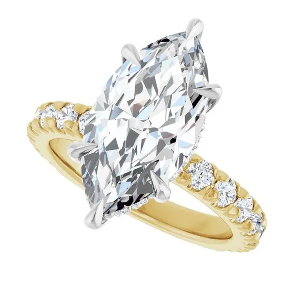 Claw-Prong Hidden Halo-Style Engagement Ring Image 5 Shipley's Fine Jewelry Hampstead, MD