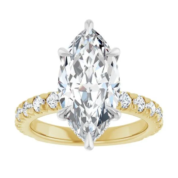 Claw-Prong Hidden Halo-Style Engagement Ring Image 3 Arezzo Jewelers Elmwood Park, IL