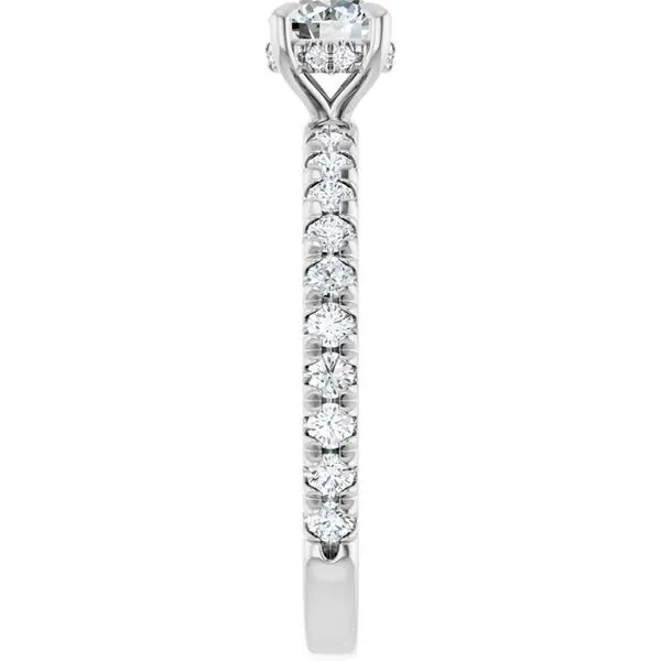 Claw-Prong Hidden Halo-Style Engagement Ring Image 4 Mark Jewellers La Crosse, WI