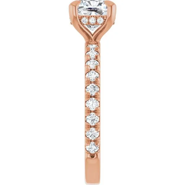 Claw-Prong Hidden Halo-Style Engagement Ring Image 4 Ocean View Jewelers Millville, DE