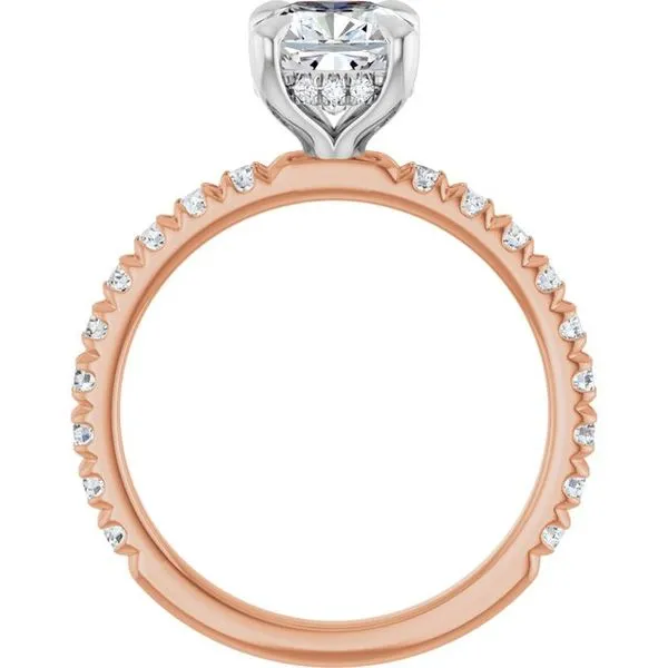 Claw-Prong Hidden Halo-Style Engagement Ring Image 2 Austin's Fine Diamonds & Jewelry Lyndhurst, NJ