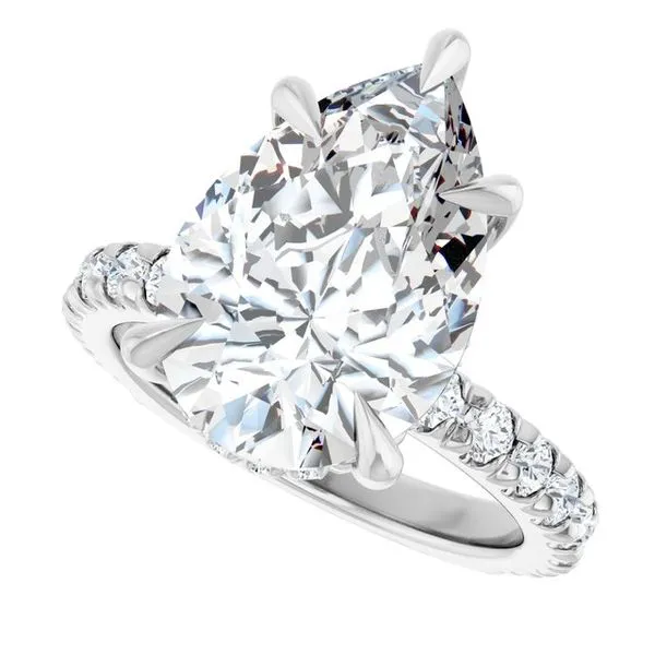 Claw-Prong Hidden Halo-Style Engagement Ring Image 5 Morin Jewelers Southbridge, MA
