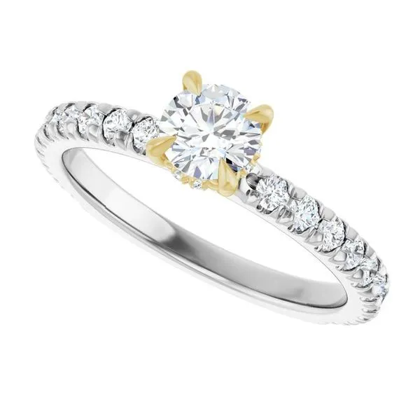 Claw-Prong Hidden Halo-Style Engagement Ring Image 5 The Jewelry Source El Segundo, CA