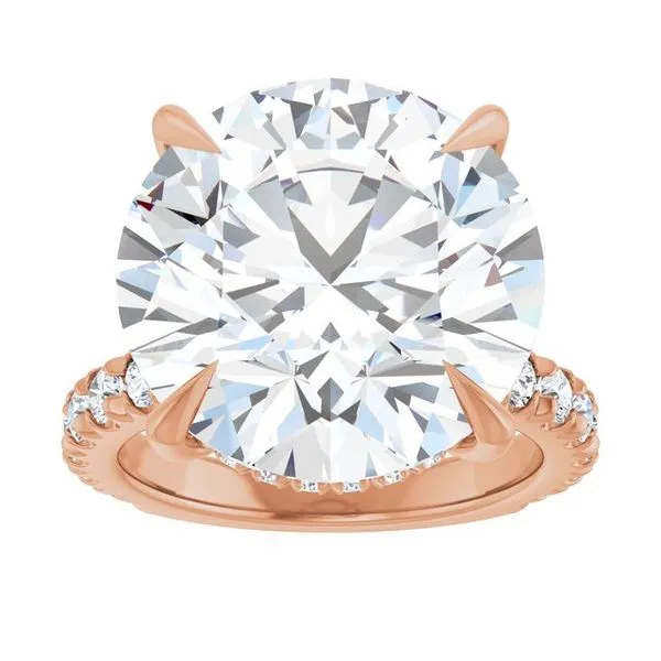 Claw-Prong Hidden Halo-Style Engagement Ring Image 3 Jimmy Smith Jewelers Decatur, AL