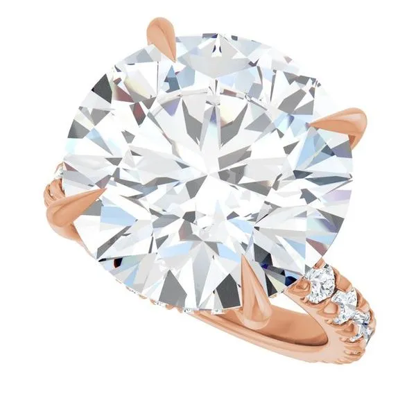 Claw-Prong Hidden Halo-Style Engagement Ring Image 5 J. Thomas Jewelers Rochester Hills, MI