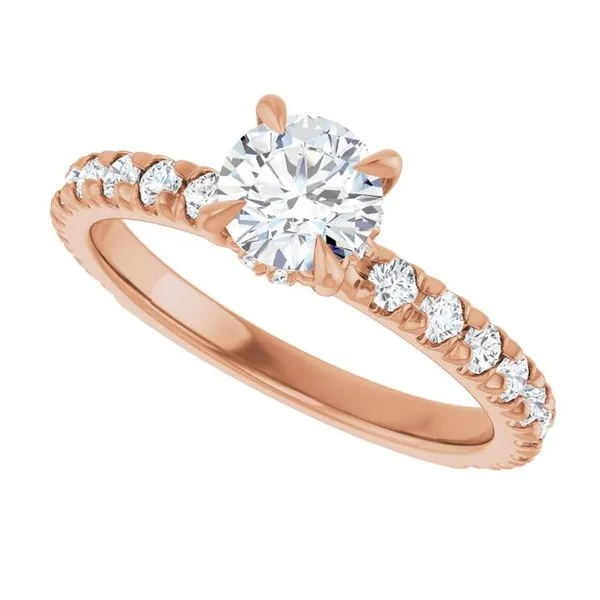 Claw-Prong Hidden Halo-Style Engagement Ring Image 5 J. Thomas Jewelers Rochester Hills, MI