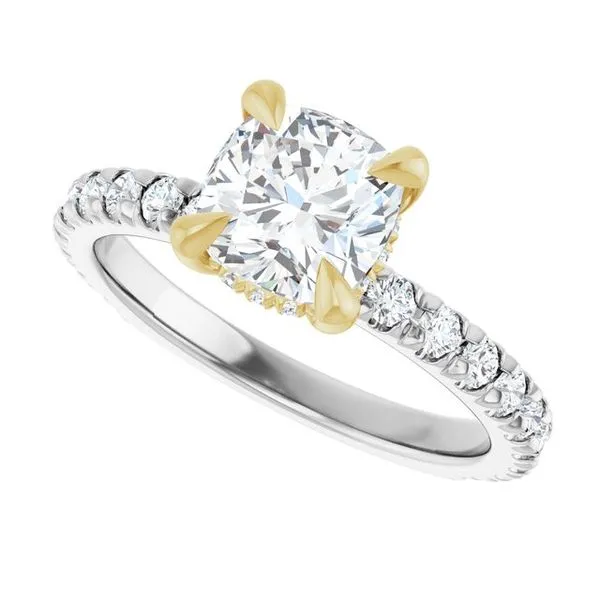 Claw-Prong Hidden Halo-Style Engagement Ring Image 5 Shipley's Fine Jewelry Hampstead, MD