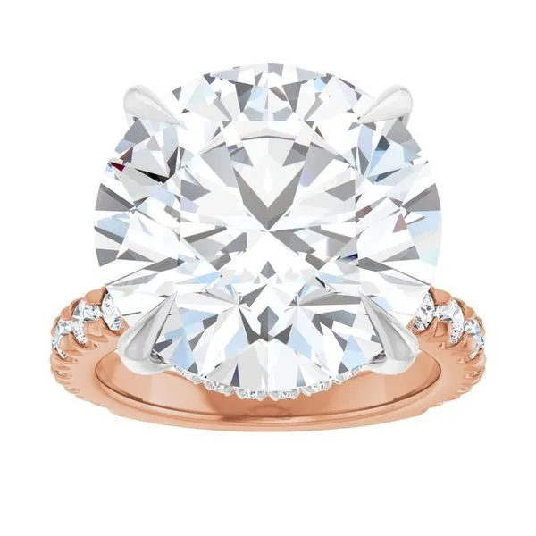 Claw-Prong Hidden Halo-Style Engagement Ring Image 3 Shipley's Fine Jewelry Hampstead, MD