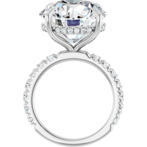 Claw-Prong Hidden Halo-Style Engagement Ring Image 2 Virtus Collective Newport Beach , CA