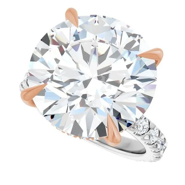 Claw-Prong Hidden Halo-Style Engagement Ring Image 5 Jimmy Smith Jewelers Decatur, AL