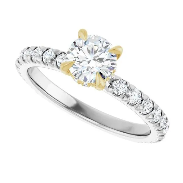 Claw-Prong Hidden Halo-Style Engagement Ring Image 5 Futer Bros Jewelers York, PA