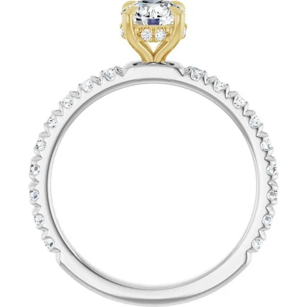 Claw-Prong Hidden Halo-Style Engagement Ring Image 2 J. Thomas Jewelers Rochester Hills, MI