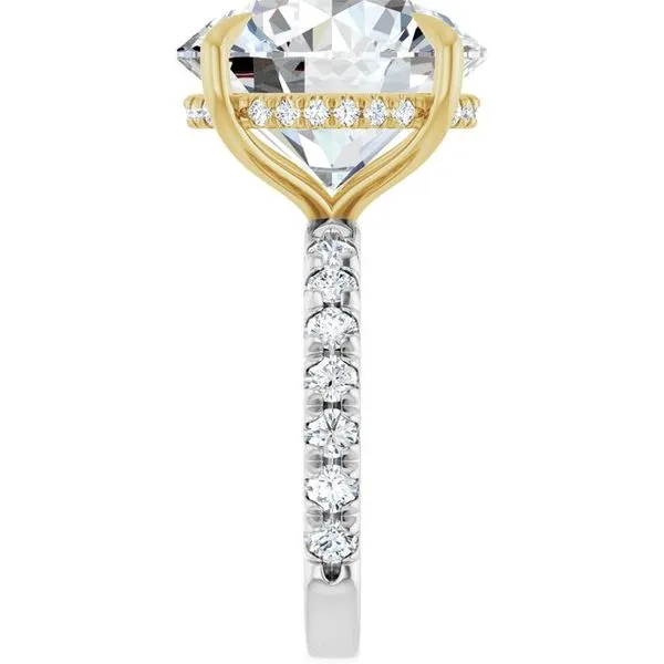 Claw-Prong Hidden Halo-Style Engagement Ring Image 4 Mark Jewellers La Crosse, WI