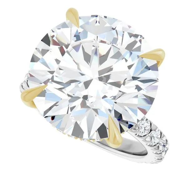 Claw-Prong Hidden Halo-Style Engagement Ring Image 5 Futer Bros Jewelers York, PA