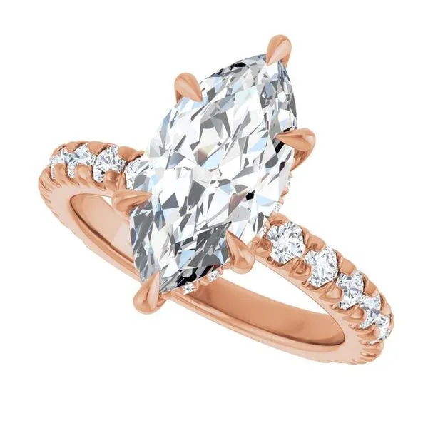 Claw-Prong Hidden Halo-Style Engagement Ring Image 5 J. Thomas Jewelers Rochester Hills, MI