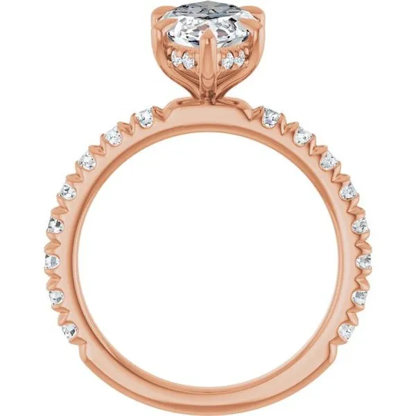 Claw-Prong Hidden Halo-Style Engagement Ring Image 2 Clater Jewelers Louisville, KY