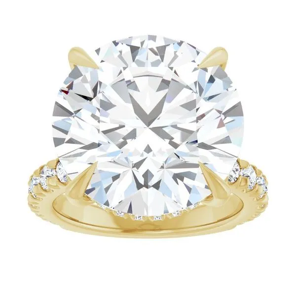 Claw-Prong Hidden Halo-Style Engagement Ring Image 3 Paul James Jewelers Angels Camp, CA