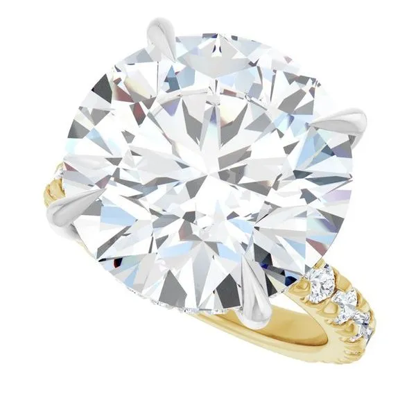 Claw-Prong Hidden Halo-Style Engagement Ring Image 5 Arezzo Jewelers Elmwood Park, IL