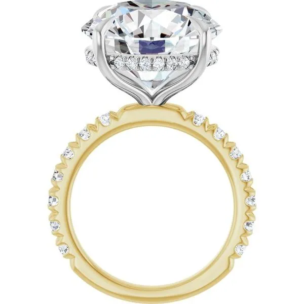 Claw-Prong Hidden Halo-Style Engagement Ring Image 2 Raleigh Diamond Fine Jewelry Raleigh, NC