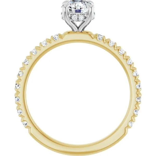 Claw-Prong Hidden Halo-Style Engagement Ring Image 2 Michael Szwed Jewelers Longmeadow, MA