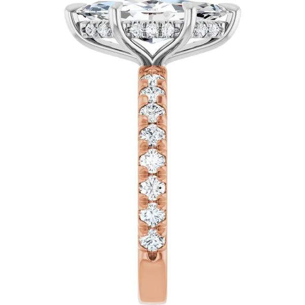 Claw-Prong Hidden Halo-Style Engagement Ring Image 4 Arezzo Jewelers Elmwood Park, IL