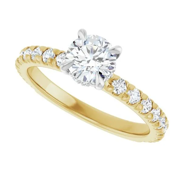 Claw-Prong Hidden Halo-Style Engagement Ring Image 5 Shipley's Fine Jewelry Hampstead, MD