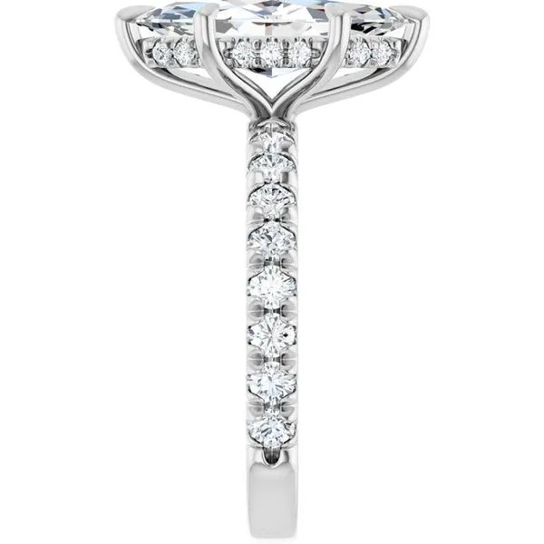 Claw-Prong Hidden Halo-Style Engagement Ring Image 4 Raleigh Diamond Fine Jewelry Raleigh, NC