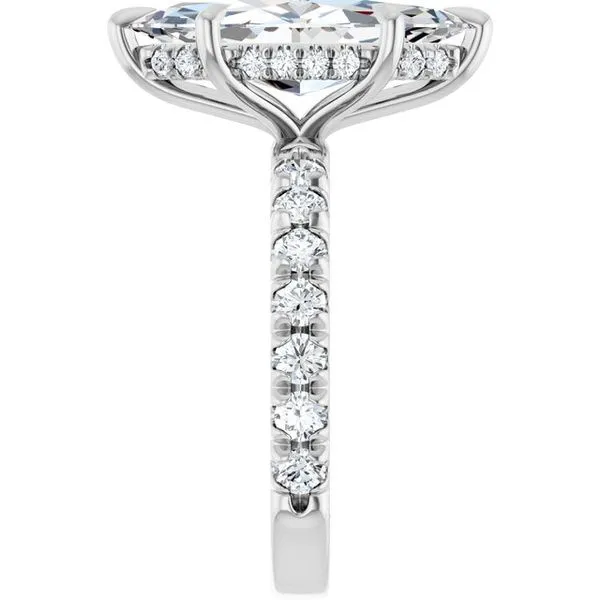 Claw-Prong Hidden Halo-Style Engagement Ring Image 4 Raleigh Diamond Fine Jewelry Raleigh, NC