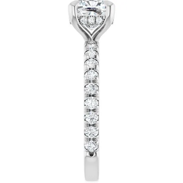 Claw-Prong Hidden Halo-Style Engagement Ring Image 4 Austin's Fine Diamonds & Jewelry Lyndhurst, NJ