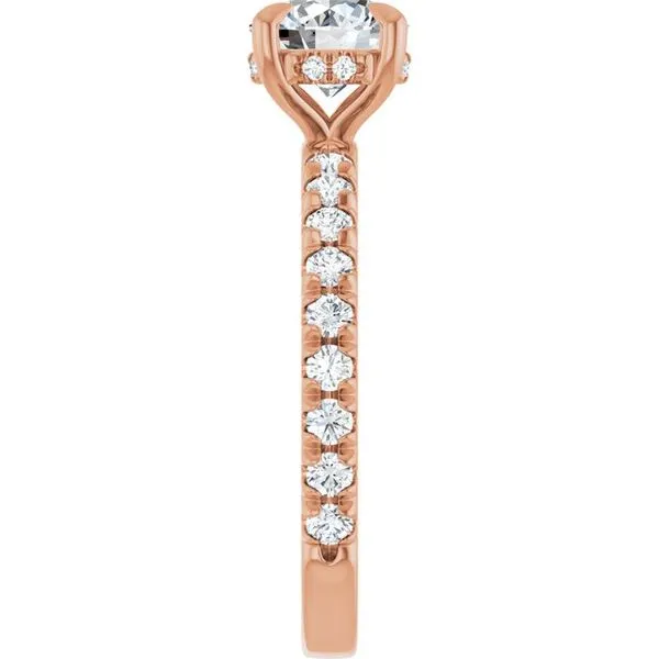 Claw-Prong Hidden Halo-Style Engagement Ring Image 4 Northwood Jewelers Northwood, OH