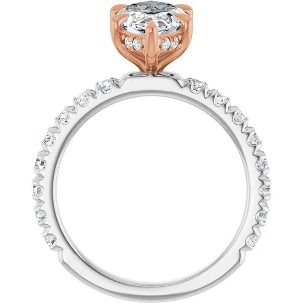 Claw-Prong Hidden Halo-Style Engagement Ring Image 2 Shipley's Fine Jewelry Hampstead, MD