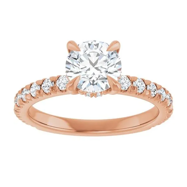 Claw-Prong Hidden Halo-Style Engagement Ring Image 3 Raleigh Diamond Fine Jewelry Raleigh, NC