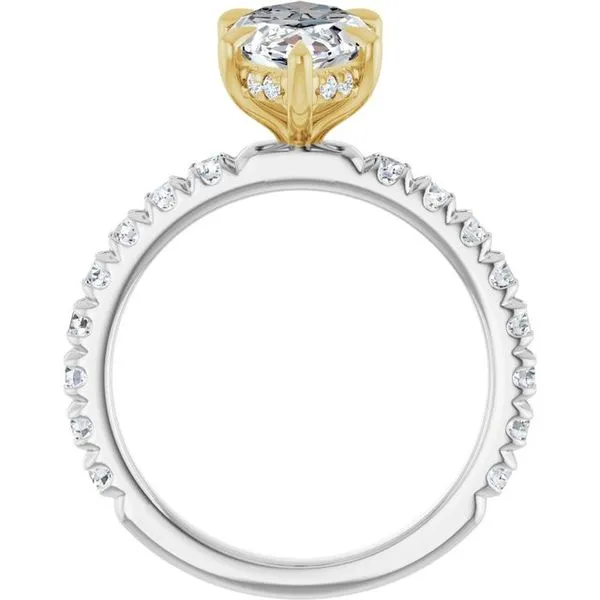 Claw-Prong Hidden Halo-Style Engagement Ring Image 2 Futer Bros Jewelers York, PA