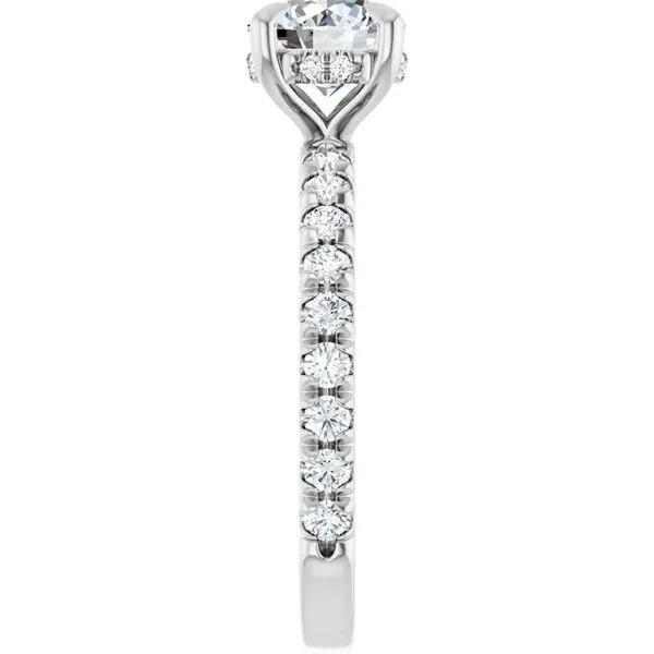 Claw-Prong Hidden Halo-Style Engagement Ring Image 4 Austin's Fine Diamonds & Jewelry Lyndhurst, NJ