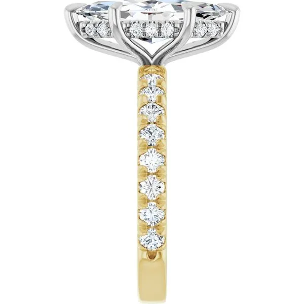 Claw-Prong Hidden Halo-Style Engagement Ring Image 4 Shipley's Fine Jewelry Hampstead, MD