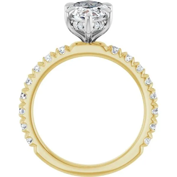 Claw-Prong Hidden Halo-Style Engagement Ring Image 2 Jimmy Smith Jewelers Decatur, AL