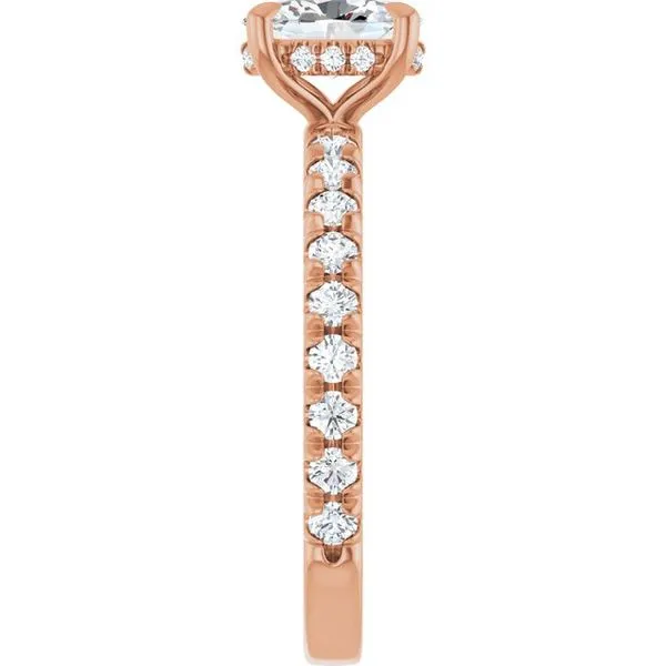 Claw-Prong Hidden Halo-Style Engagement Ring Image 4 Ocean View Jewelers Millville, DE