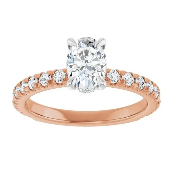 Claw-Prong Hidden Halo-Style Engagement Ring Image 3 Raleigh Diamond Fine Jewelry Raleigh, NC