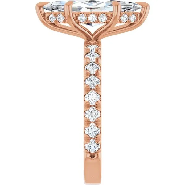 Claw-Prong Hidden Halo-Style Engagement Ring Image 4 Shipley's Fine Jewelry Hampstead, MD