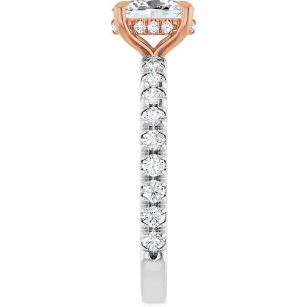 Claw-Prong Hidden Halo-Style Engagement Ring Image 4 JF Jones Jewelers Rochester, NY
