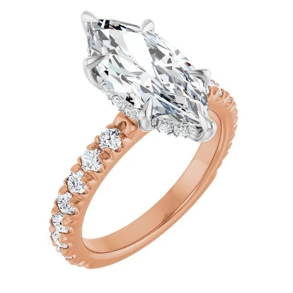 Claw-Prong Hidden Halo-Style Engagement Ring Clater Jewelers Louisville, KY
