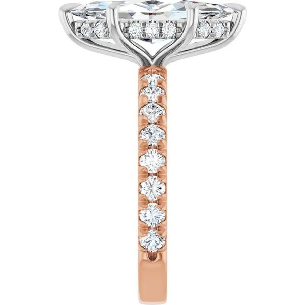 Claw-Prong Hidden Halo-Style Engagement Ring Image 4 Clater Jewelers Louisville, KY