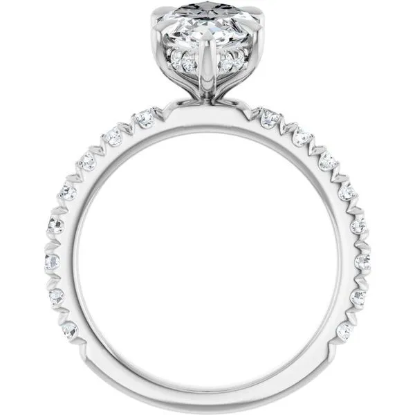 Claw-Prong Hidden Halo-Style Engagement Ring Image 2 J. Thomas Jewelers Rochester Hills, MI