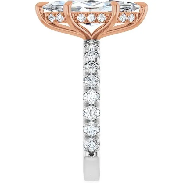 Claw-Prong Hidden Halo-Style Engagement Ring Image 4 Jimmy Smith Jewelers Decatur, AL